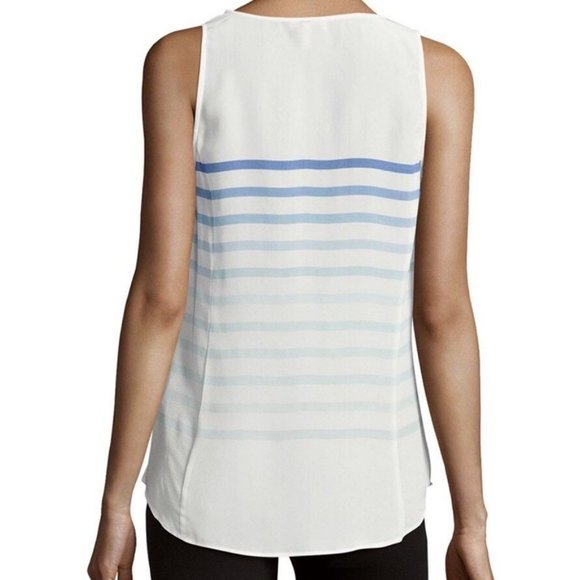 Joie New RAIN B Silk Tank TOP Gradient Ombre Blue - Picture 2 of 9